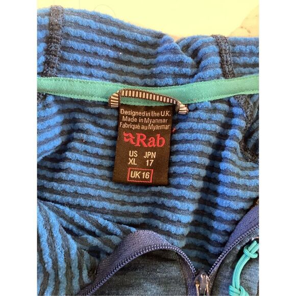 Rab Womens Filament Full Zip Hoodie Sz XL Blue Lightweight Hiking - Picture 8 of 11